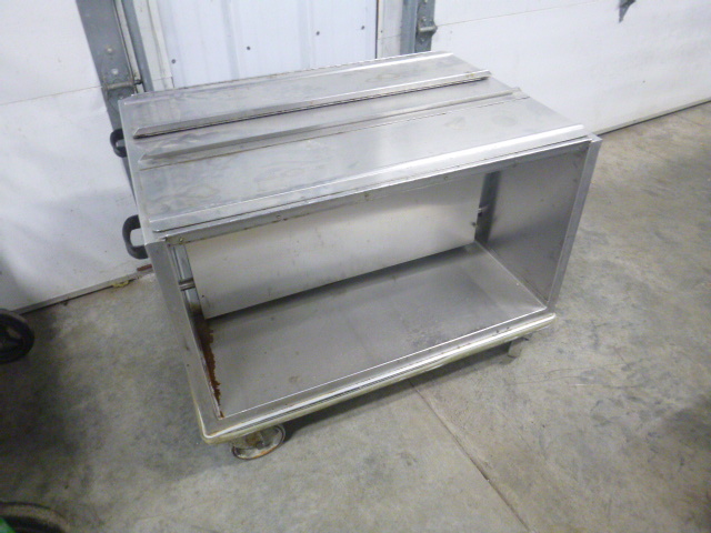 lot 134 image: Stainless Steel Rolling Storage Cart