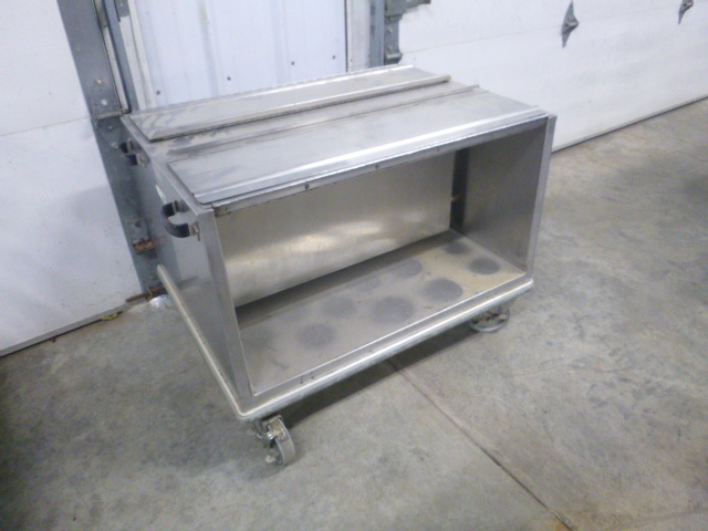 lot 135 image: Stainless Steel Rolling Storage Cart
