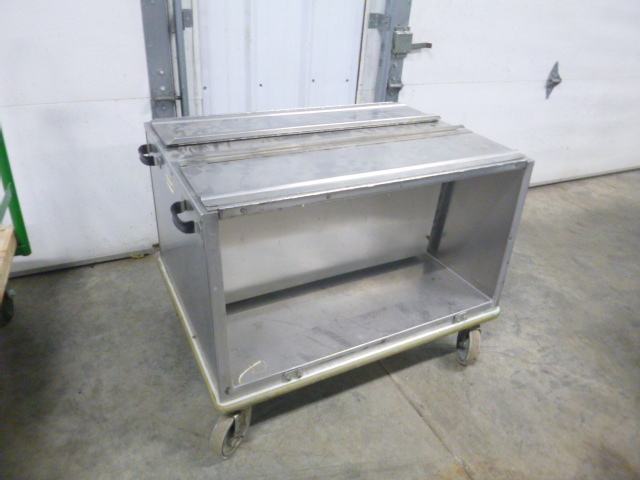 lot 136 image: Stainless Steel Rolling Storage Cart