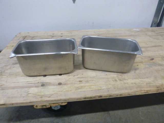 lot 182 image: 2 Stainless Steel Pans