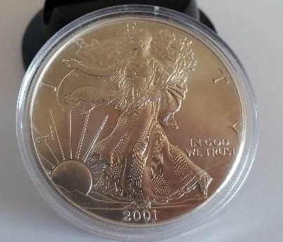 2001 1 oz. American Silver Eagle bullion coin