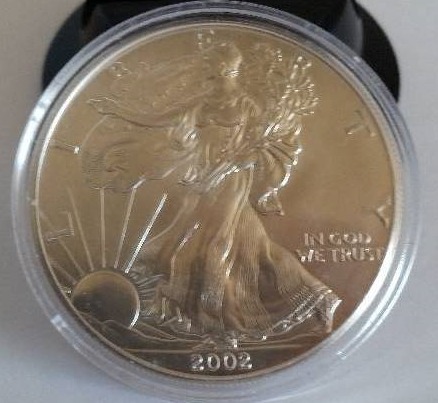 2002 1 oz. American Silver Eagle bullion coin