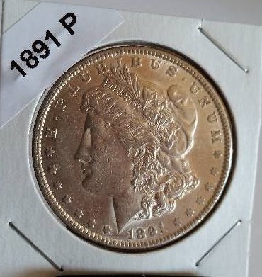 1891-P Morgan Silver Dollar