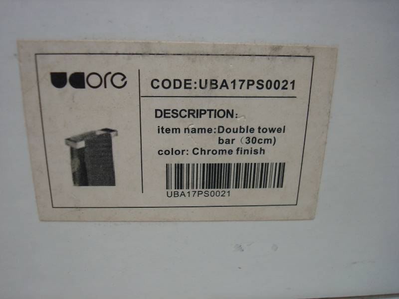 Ucore Chrome Double Towel Bar, New