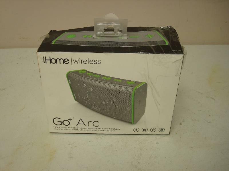Ihome Wireless Go Arc, Bluetooth, Tested, Works