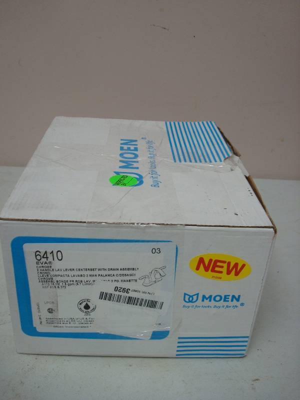 Moen Eva Chrome Bathroom Faucet, 6410, Unused