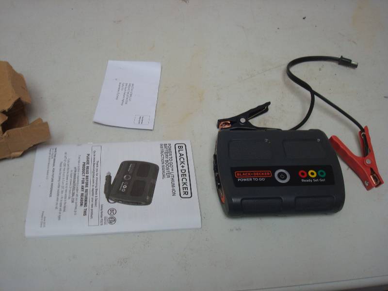 Black And Decker Power To Go Starter, No Power Cord, Untested