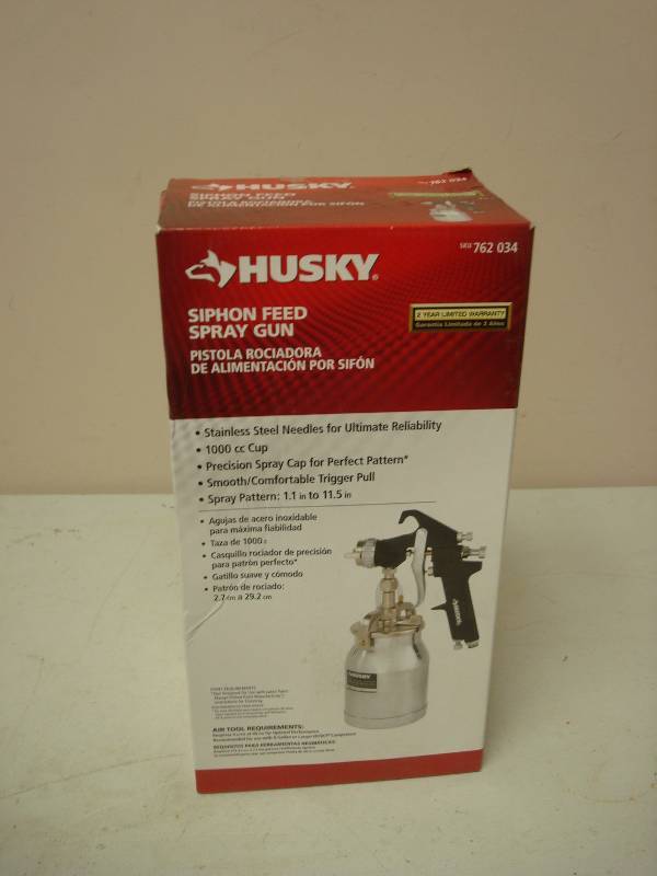 Husky Siphon Feed Spray Gun, Used, Shows Wear