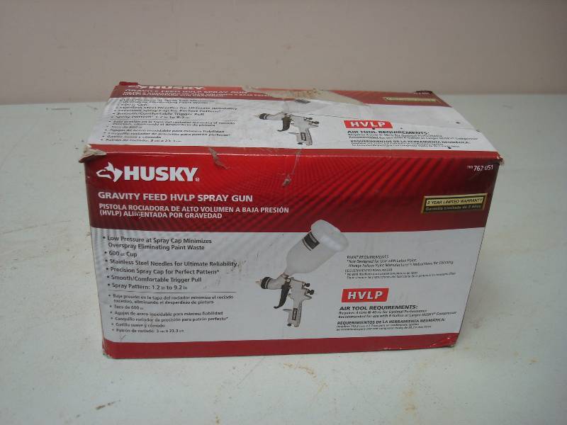 Husky Gravity Feed Spray Gun, Used, Some Wear