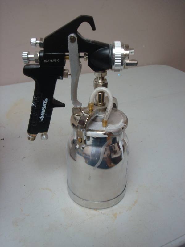 Husky Siphon Feed Spray Gun, Used, Shows Wear