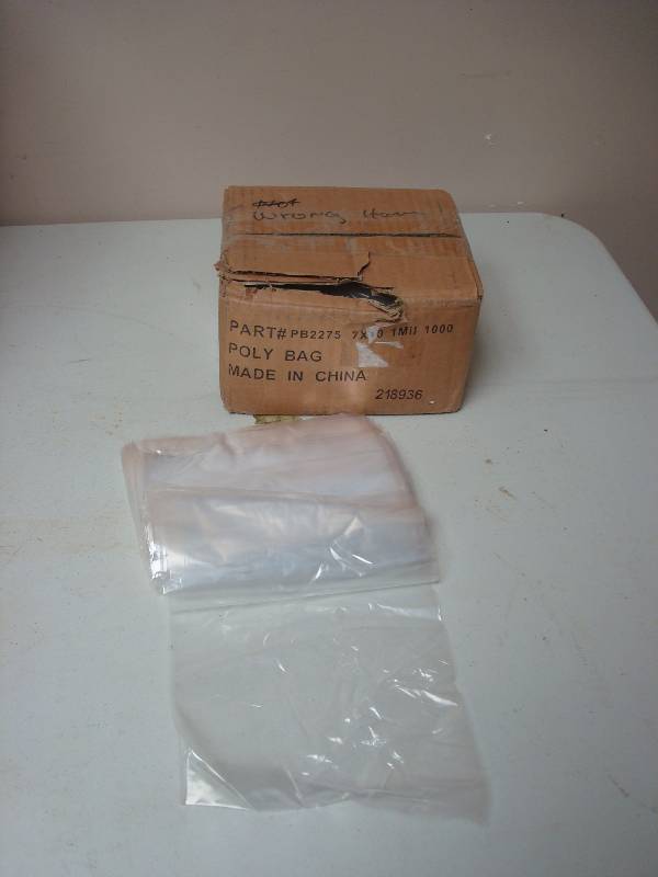 Box Of Clear 7 x 10 Poly Bags