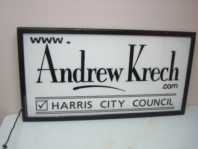 Large Light Sign Board, Used, Some Wear, Works, A Sign Shop Can Remove And Change The Words