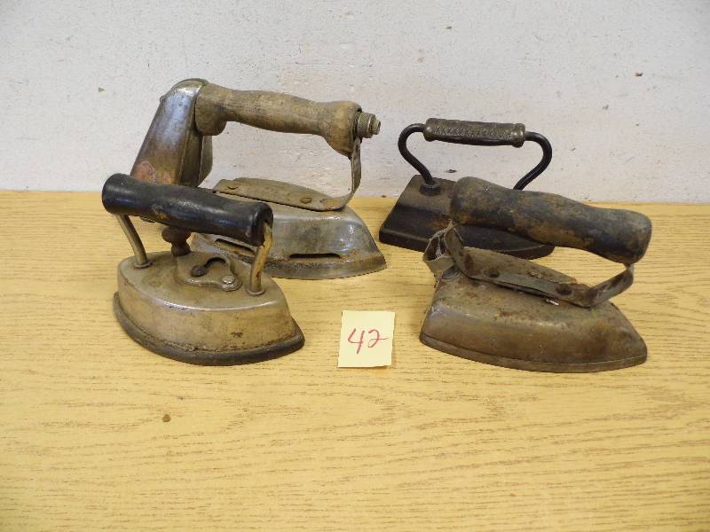 4 Antique Irons