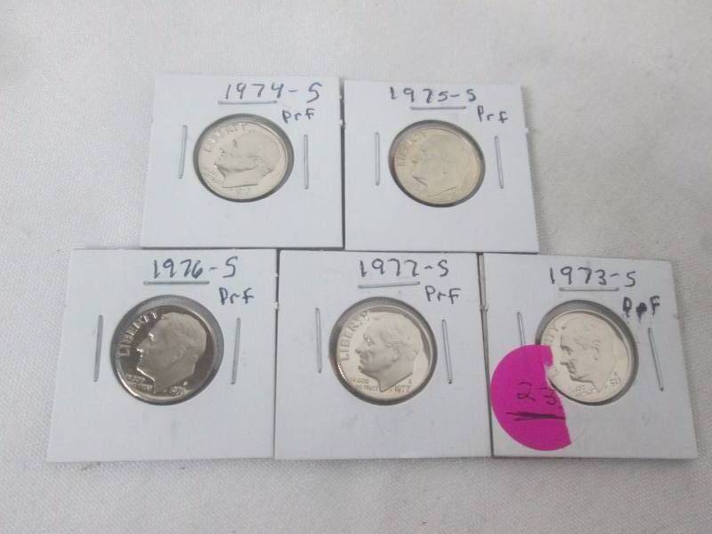 5 - Proof Roosevelt Dimes