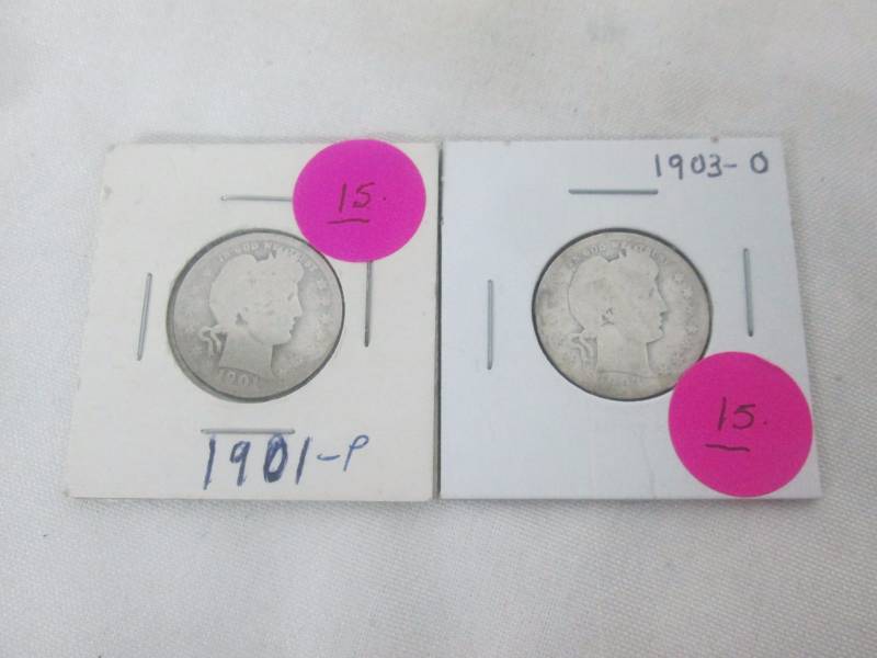 Silver Barber Quarters