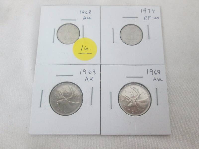 Canadian Dimes & Quarters