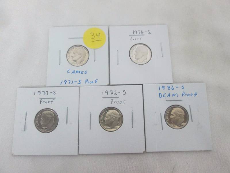 5 - Proof Roosevelt Dimes
