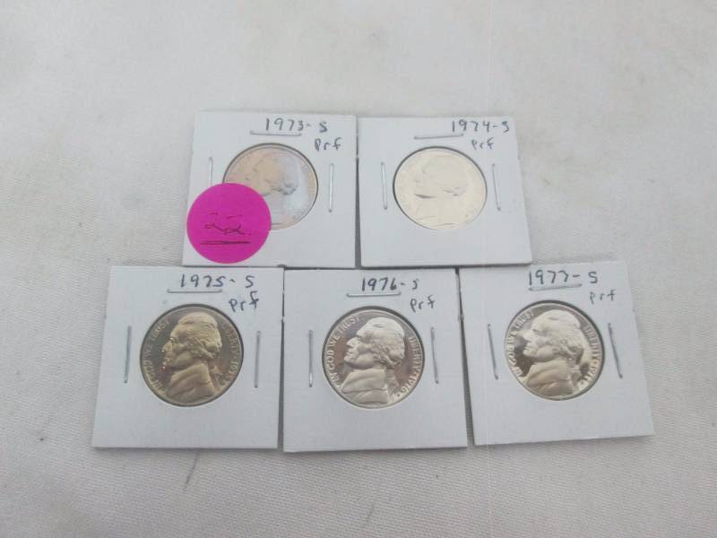 5 - Proof Jefferson Nickels