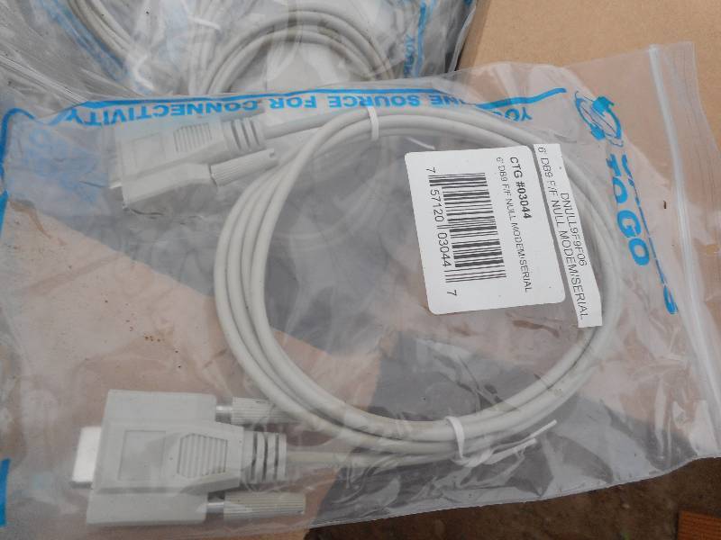 lot 46 image: CASE OF DB9F NULL CABLES