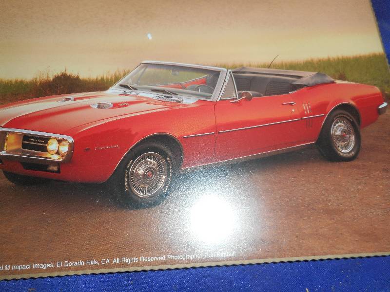 lot 106 image: 2 COLLECTIBLE CAR PICTURES