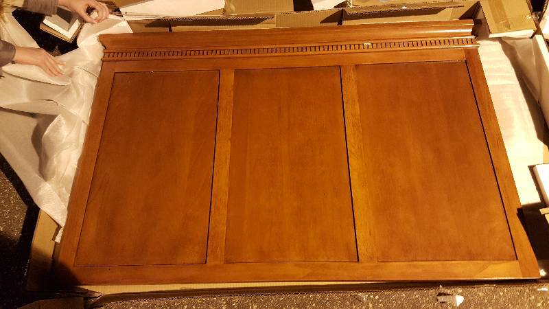 Used Double bed head board