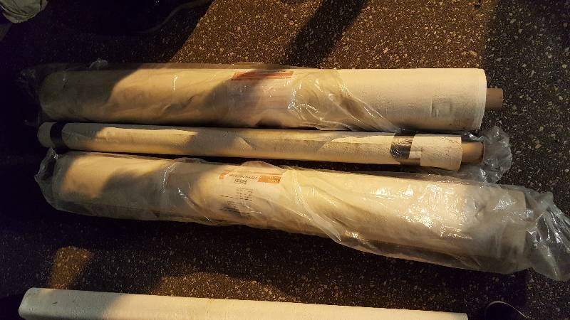 Commercial tan & beige Wall paper 4 rolls