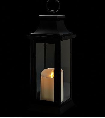 lot 22 image: Luminara 16 Heritage Indoor Outdoor Lantern with Flameless Candle & Remote