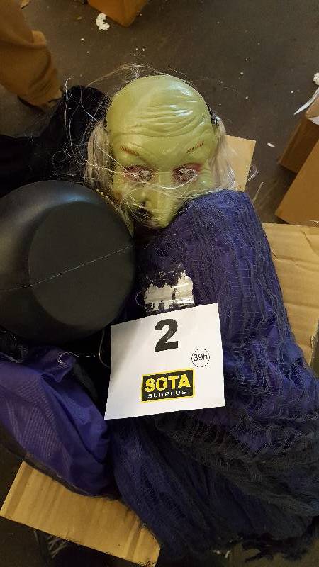 lot 2 image: Halloween Cackling Witch Listed Retail $34.99