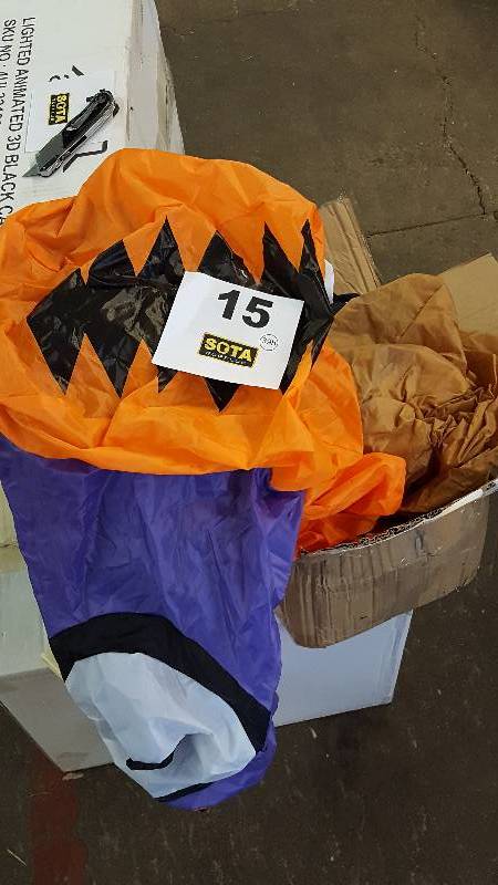lot 15 image: 9 Inflatable Ghost Train