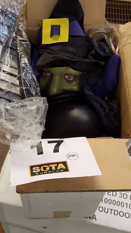 lot 17 image: Halloween Cackling Witch