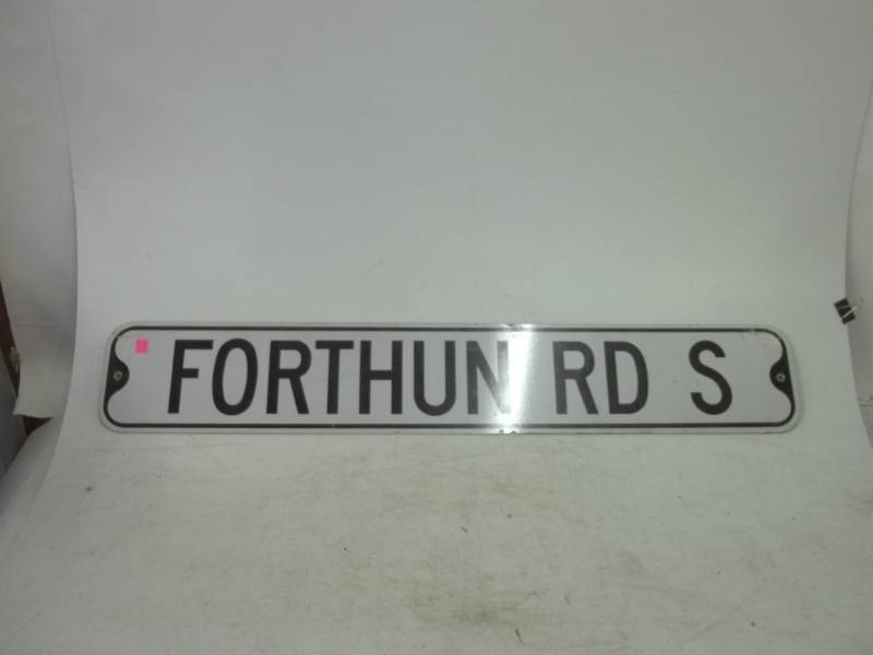 lot 14 image: Retired road sign Forthun Rd sign 6 x 36