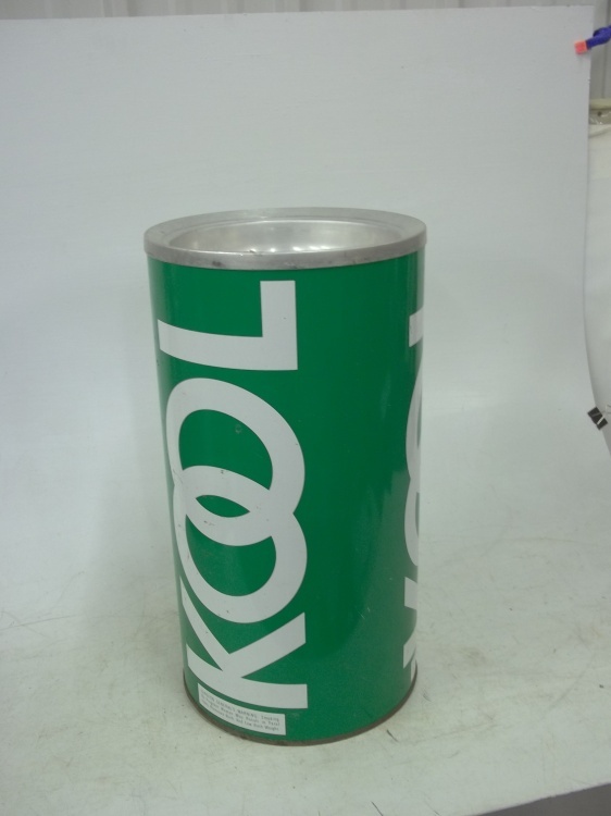 lot 17 image: 1980s Kool cigarette standing ash traygarbage can 10 x 19
