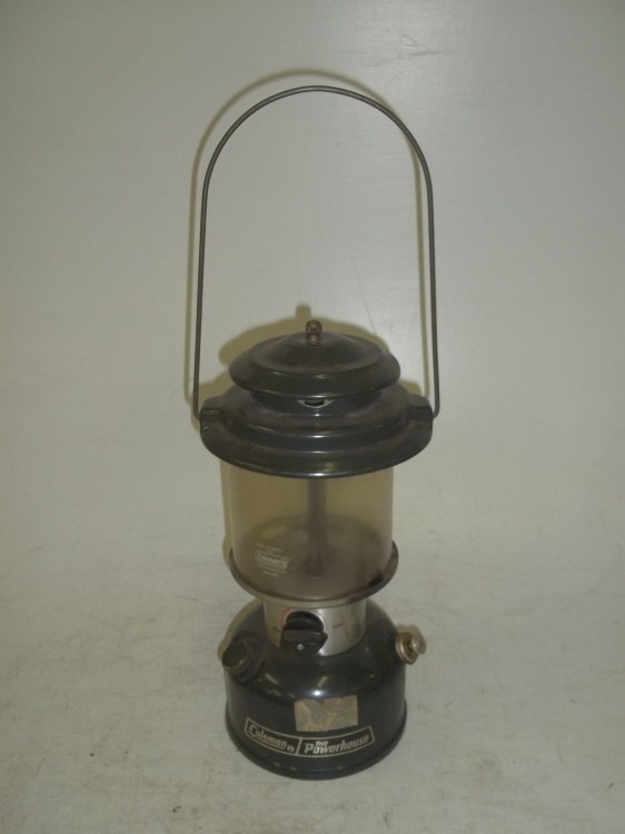 lot 19 image: Coleman powerhouse gas lantern dated February 1989