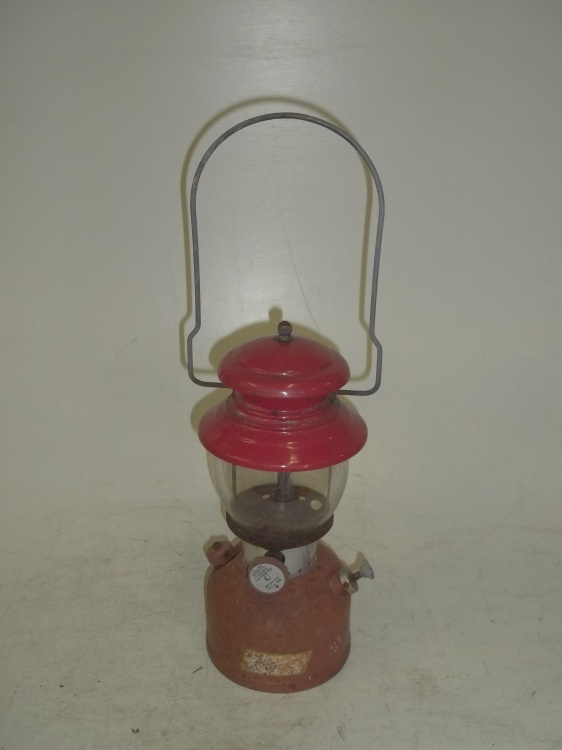 lot 21 image: Coleman model 200A lantern dated March 1956