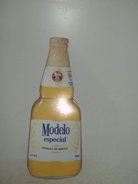 lot 163 image: Modelo 22 x 8 sign