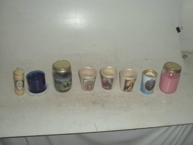 lot 283 image: 8 religious candles never used
