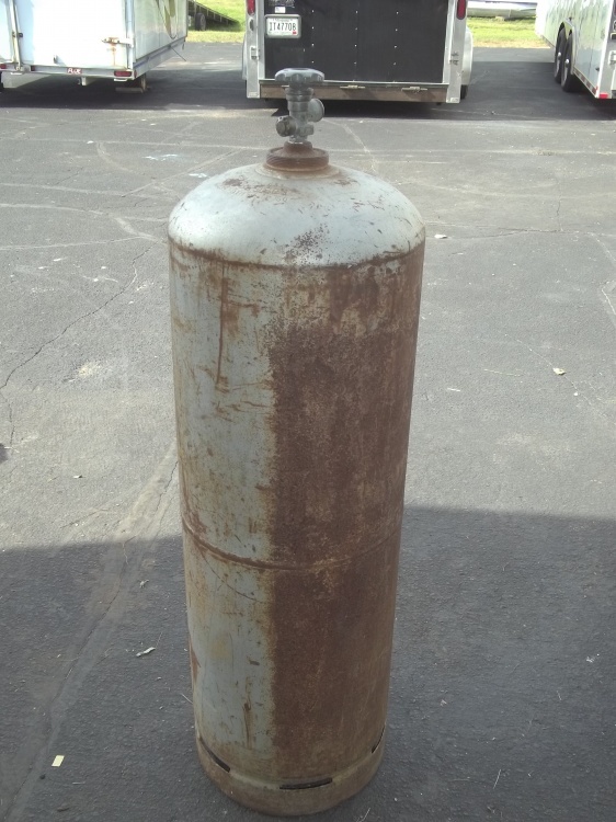 lot 293 image: 100 pound propane tank shell oil company