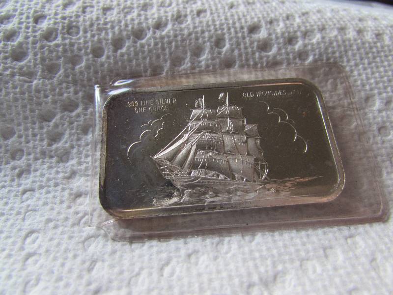 1 OZ .999 FINE SILVER OLD IRONSIDES...
