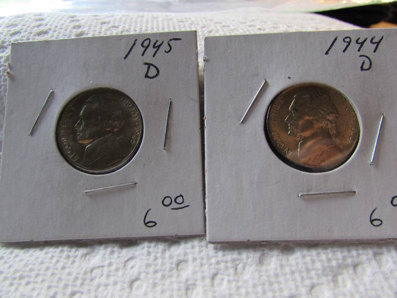 1944 D AND 1945 D SILVER UNCIRCULAT...
