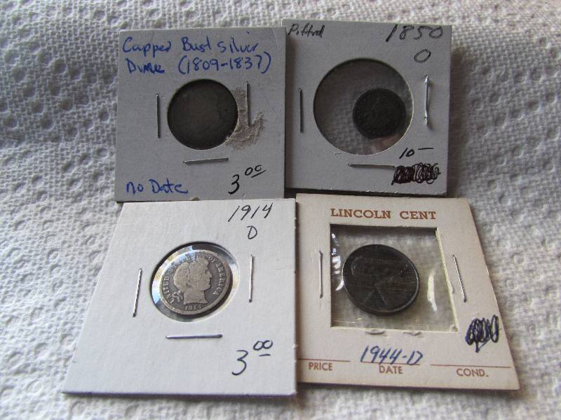 LOT OF MISC COINS, INCLUDING 1850 O...