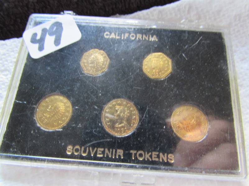 CALIFORNIA GOLD SOUVENIER TOKENS...
