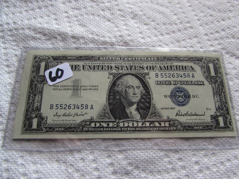 1957 SILVER CERTIFICATE, UNCIRCULAT...
