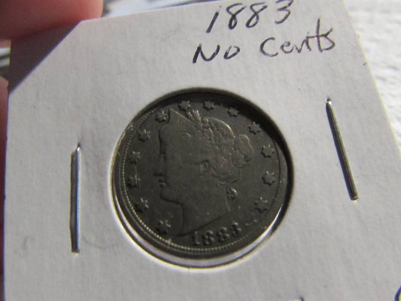 1883 LIBERTY NICKEL WITHOUT CENTS V...