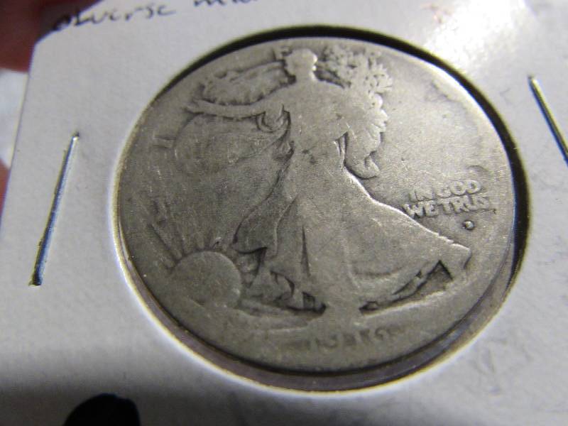 1916 D WALKING LIBERTY HALF DOLLAR,...