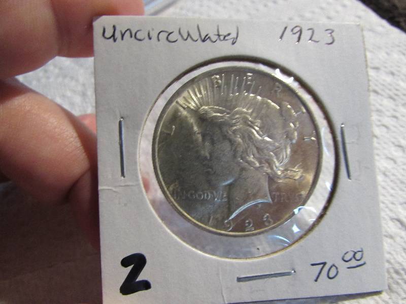 1923 Uncirculated Peace Dollar...