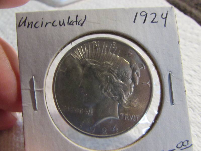 1924 Uncirculated Peace Dollar...
