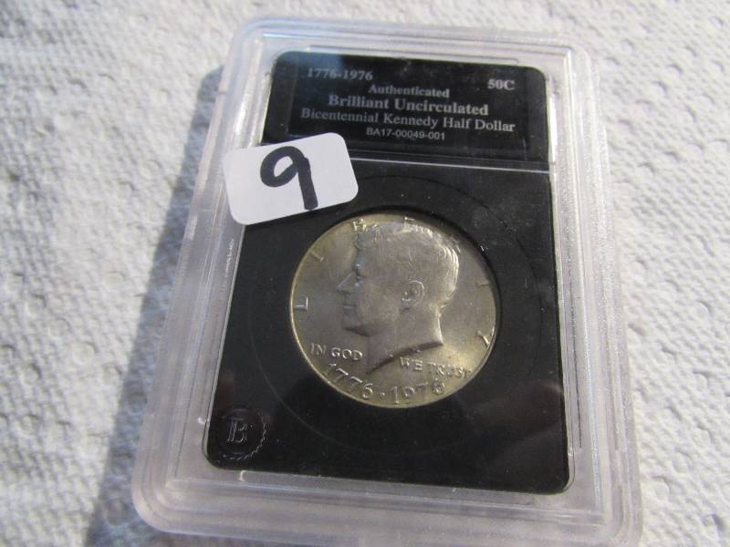 1776-1976 AUTHENTIC BU KENNEDY HALF...