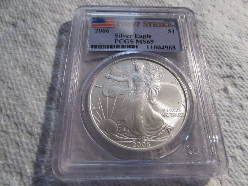2006 FIRST STRIKE PCGS MS 69 SILVER...