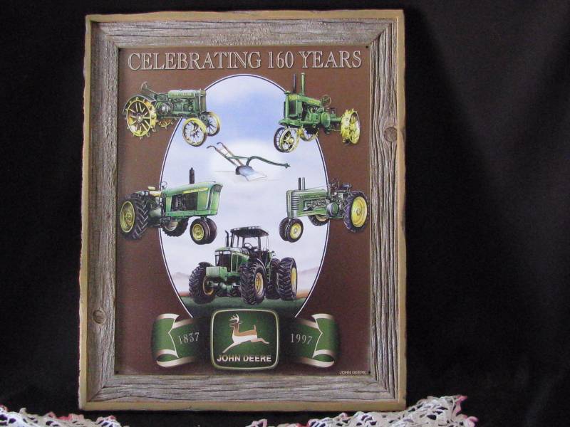 lot 12 image: Metal John Deere Sign