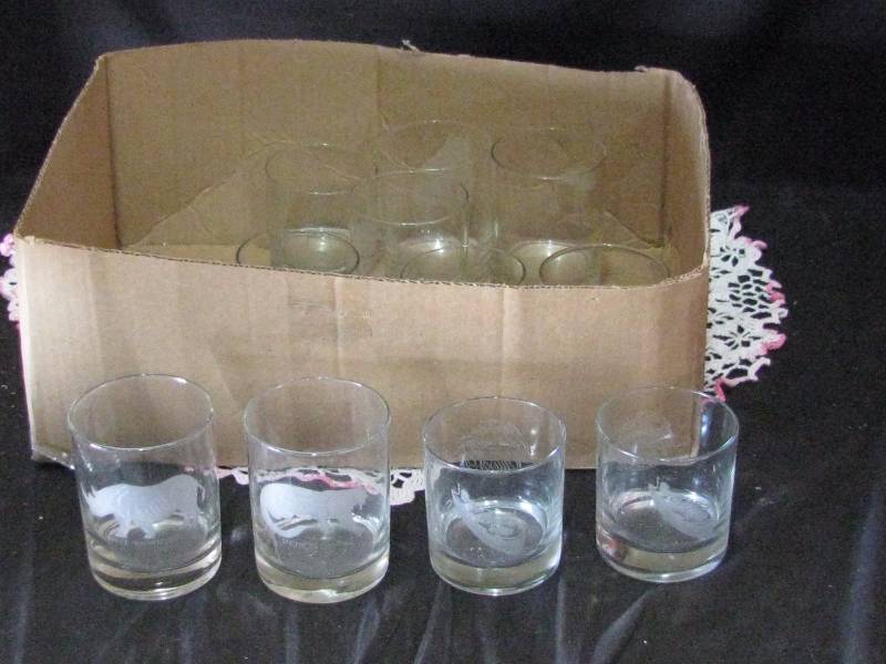 lot 23 image: Etched Glasses
